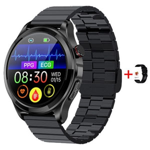 Montre connectée ronde homme I ALPHAX™